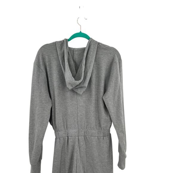 WeWoreWhat Leisure Hooded Sweatsuit Jumpsuit Long Sleeve Hoodie Gray‎ Size Small - Picture 9 of 13